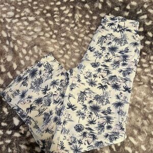 Abercrombie & Fitch Linen Wide Leg Pants